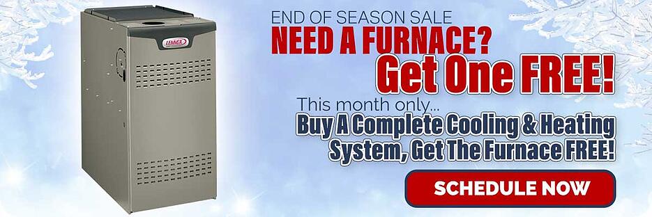 End of Season Sale! Find Out How You Can Get A Free Furnace!