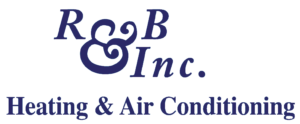 The logo for R&B Heating & Air Conditioning