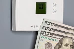 Thermostat for home furnace